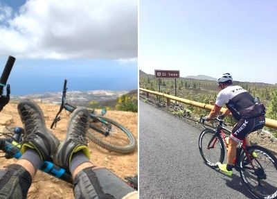 Downhill biking in Tenerife